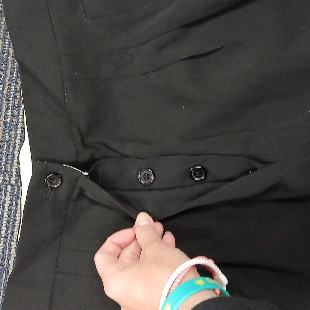 Fashion Nova Classic Black Straight Leg Pants Size Lg - Picture 3 of 7